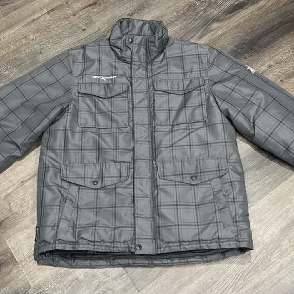 Medium Mens Coat Jacket ZeroXposur  Black and Gray Paid